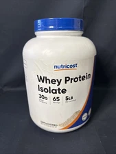 Nutricost Whey Protein Isolate Powder (Unflavored) 5LBS Exp 09/2027