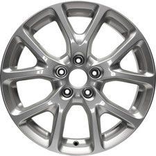 17x7 5 Y Spoke Refurbished Alloy Wheel Painted Sparkle Silver Metallic 560-09130