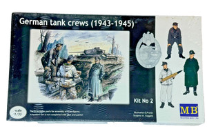 MASTER BOX 1:35 SCALE " GERMAN TANK CREWS (1943-1945) " PLASTIC MODEL KIT MB3508