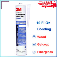 10 oz White 5200 Marine Adhesive Polyurethane Sealant Paint Supplies, Flexible