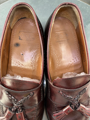 Johnston & Murphy Aristocraft Men\'s Tassel Loafer Shoes Size 10 D Leather Cognac Shoe Showcase: Johnston & Murphy Aristocraft wingtip loafers  main image 4