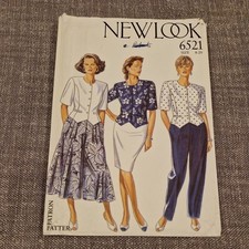 Trousers Skirt Top And Culottes Sewing Pattern Newlook 6521 Mainly Uncut 