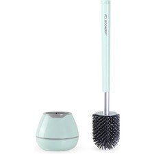 Toilet Brush and Holder Set, Silicone Toilet Bowl Cleaner Brush, Toilet