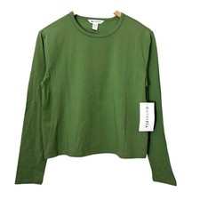 Athleta Essential Green Supima Cotton Stretch...