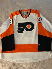 Philadelphia Flyers Authentic Voracek Jersey Reebok Men's Large Playoffs