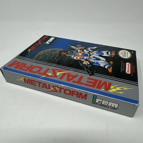 Metal Storm (Nintendo NES) COMPLETE CIB TESTED & WORKING W/ POSTER!