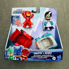PJ Masks Owlette vs Romeo Battle Racers Vehicles  Action Figures 3