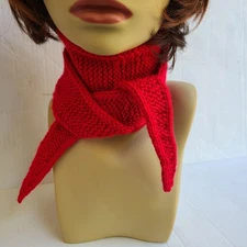 Neck scarf Sophie scarf, small scarf, spring/autumn scarf Knitted Handmade Scarf