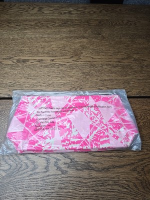 Nordstrom Pink Print 12''x6''x4'' Cosmetic Case Travel Bag Makeup Organizer New