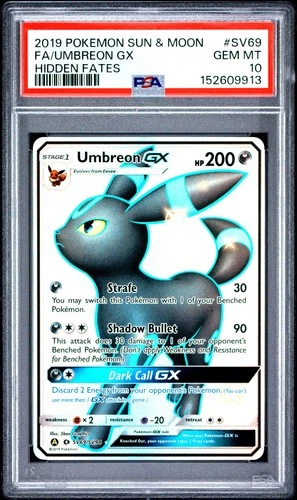 Pokemon Umbreon Gx Hidden Fates SV69/SV94 PSA 10
