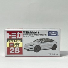 Tomica No. 28 Tesla el Y (First Special Edition) Tomica Series Mini Car