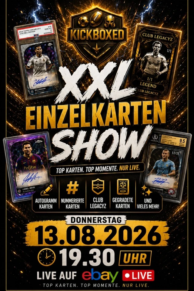 XXL Einzelkartenshow | Autos • Nummerierte • Graded • Club Legacyz