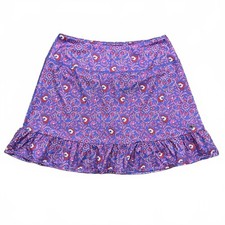 Vineyard Vines Womens Performance Skirt Pink Blue Floral Size Medium