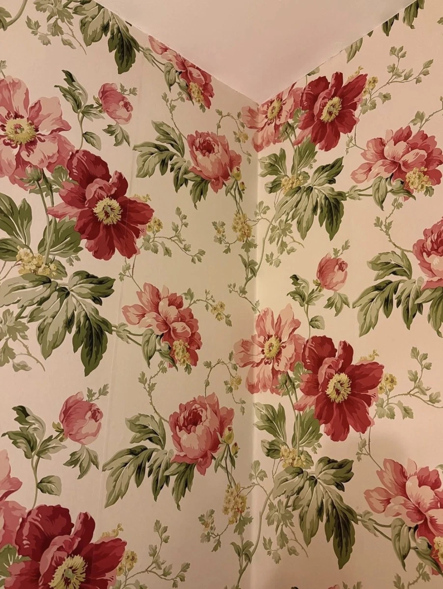 Papel pintado de arándano de jardín peonía Laura Ashley precio por rollo raro