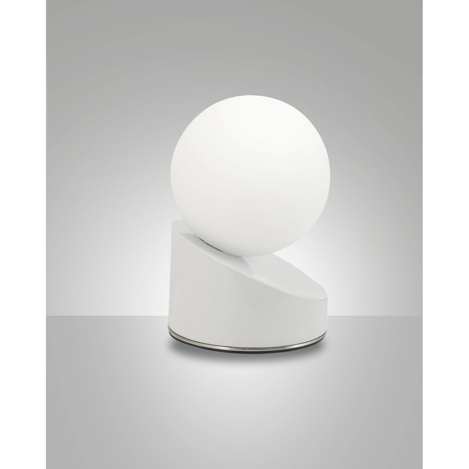 Gravity Lampada da Tavolo Metallo e Vetro: Illuminazione LED Dimmerabile