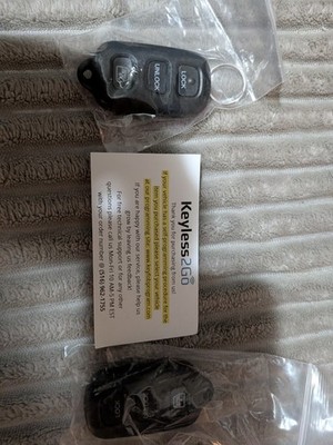 2 New Keyless2Go 3-Button Key Fobs Replacement Remote Entry Case & Programming