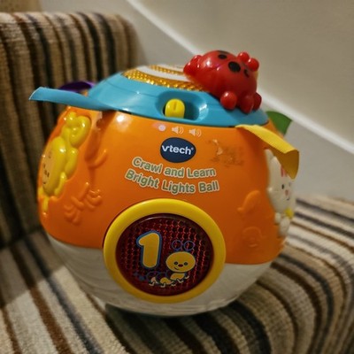 Vtech Move & Crawl Ball Baby sensorisches interaktives Spielzeug getestet und funktionsfähig