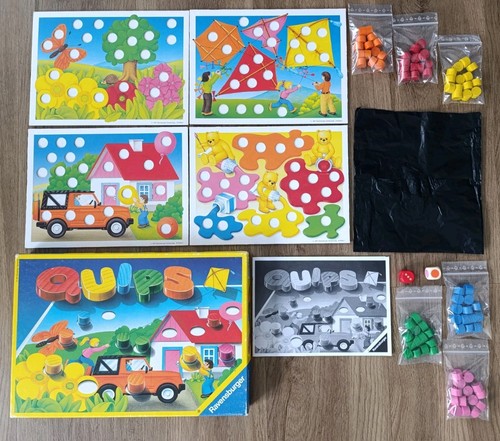 Brettspiel Quips Ravensburger 1997 Retro Vintage Kinder Lege-Spiel Komplett