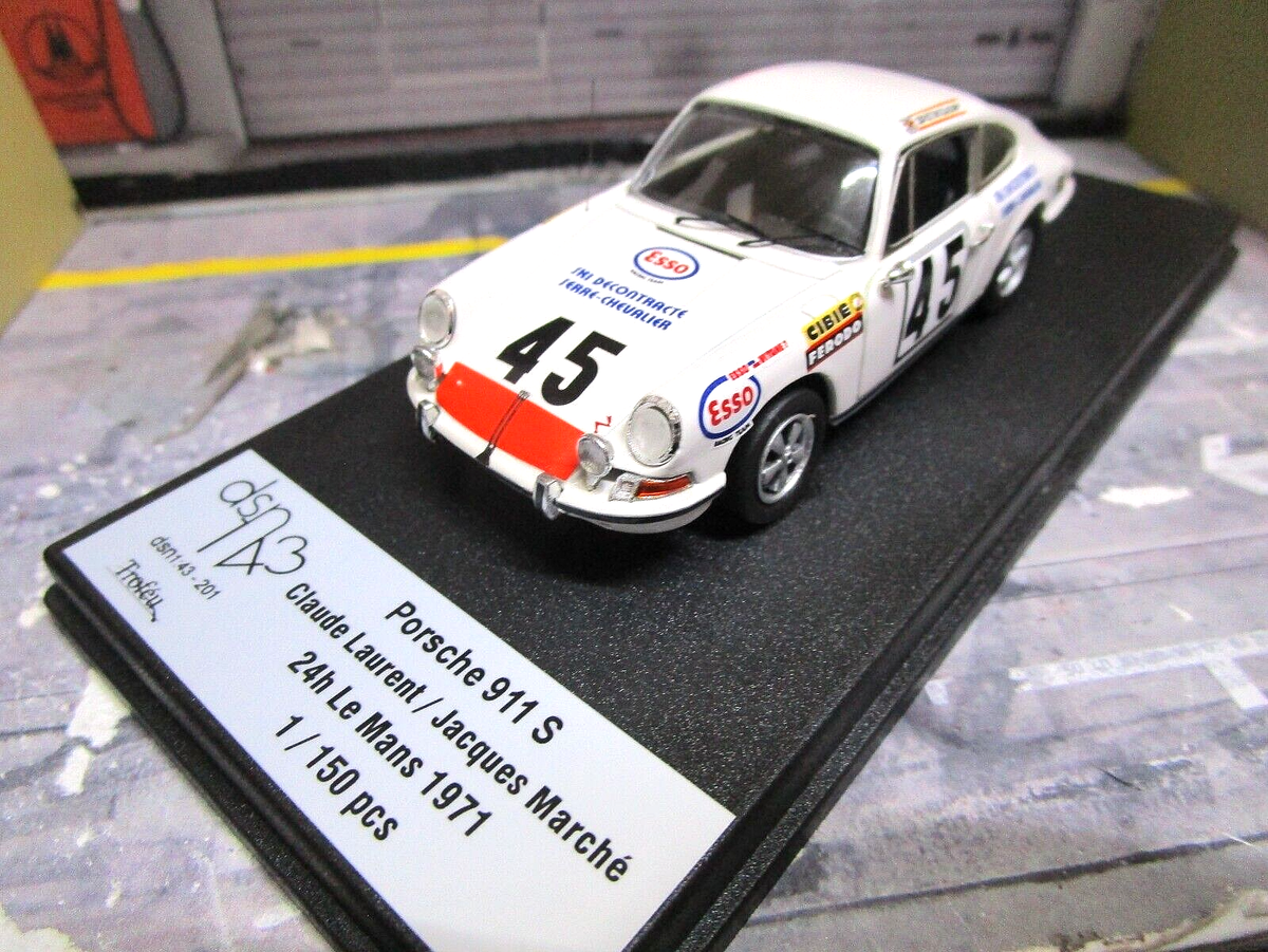 Porsche 911 S 24h Le Mans 1971 Laurent Marche TRFDSN201 1/43 de Trofeu Porsche 911 S 24h Le Mans 1971 Laurent Marche TRFDSN201 1/43 de Trofeu