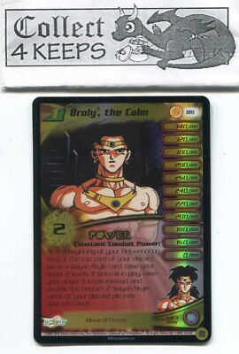 Score Dragon Ball Z TCG Broly the Calm Gold Foil Movie Promo #BR1