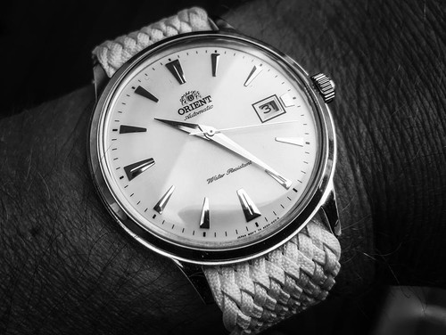 Stainless Steel Orient Bambino Perlon Strap Orient FAC00005W0