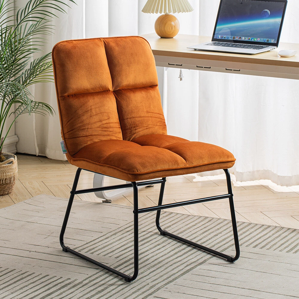 Comfort Single Chair Velvet Foldable Backract Seat Compact Lounge