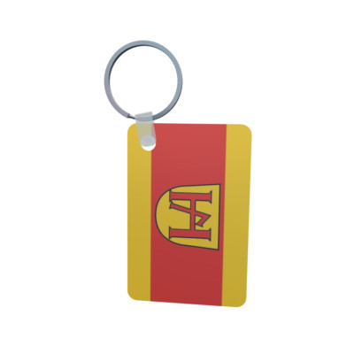 Schlüsselanhänger Flagge Fahne Maintal OT Hochstadt Alu 40 x 57 mm
