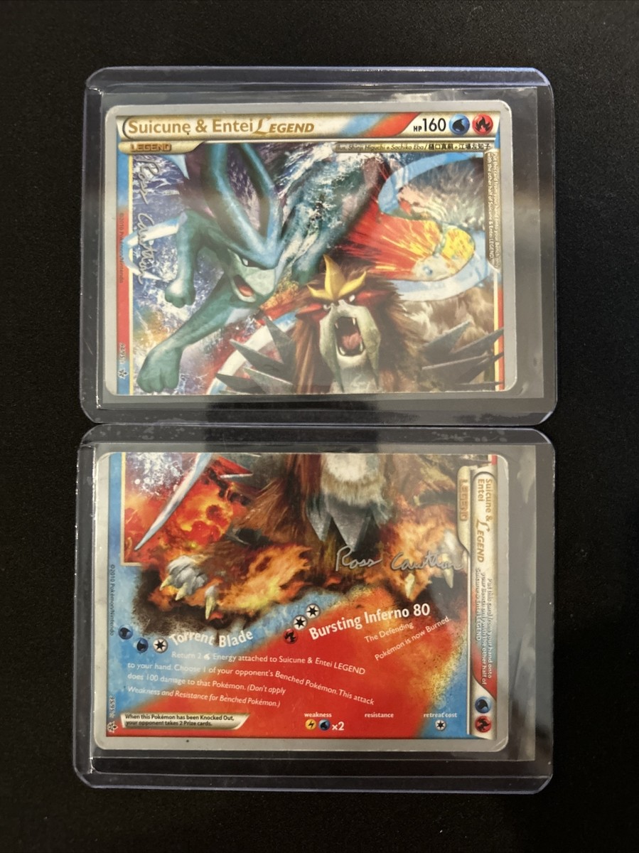 Pokemon Extremely Rare Set! Suicune & Entei Legend #94 & #95-2011