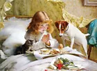 Suspense by Charles Burton Barbe oil painting Giclee Art printed on canvas L3575