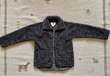 Bnwot Arket Grey Speckled High Neck Pile Teddy Fleece Faux Sherpa Jacket Xs 8