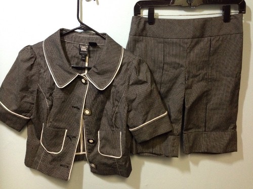 W W WW Wert Größe 0 Outfit Shorts Jacke Set  - Bild 1 von 12