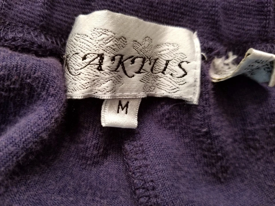 Kaktus Womens Pants Size M Medium Blue Green Velor FEEL - Image 2 of 4