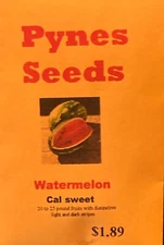 Cal Sweet Watermelon Seeds 35+, NON-GMO, Heirloom, Open Pollinated,FREE SHIPPING
