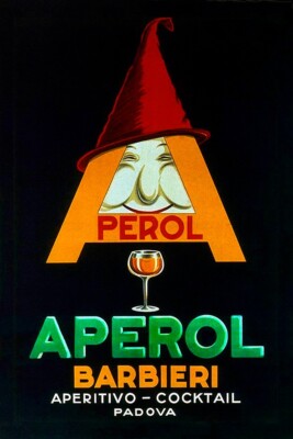Poster poster poster advertising aperitif Aperol vintage print 50x70 cm.