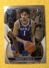 2022 23 Bowman University Dereck Lively RC Dallas Mavericks #100