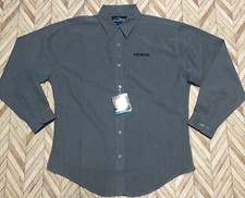 Nokia Employee/Work Uniform. Women  s Button Down Top. Tri-Mountain. Med. NWT