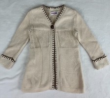 OSHKOSH Genuine Kids - Cream One Button Long Sleeve Long Cardigan Sweater 2T