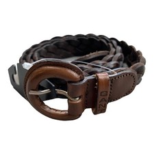 GANT leather women's belt braided belt leather belt desert brown size 75 new