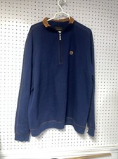 Straight Down Fleece Jacket Mens Extra Large Black Quarter Zip Pullover Mock