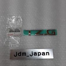 TOYOTA 75441-60630 LAND CRUISER PRADO 150 "TZ.G" Rear Door Logo Emblem Genuine