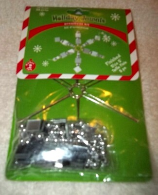 Hirschberg Schutz & Co Two 5'' Snowflakes Ornament Kit Old/New Stock/BarCode/NIP