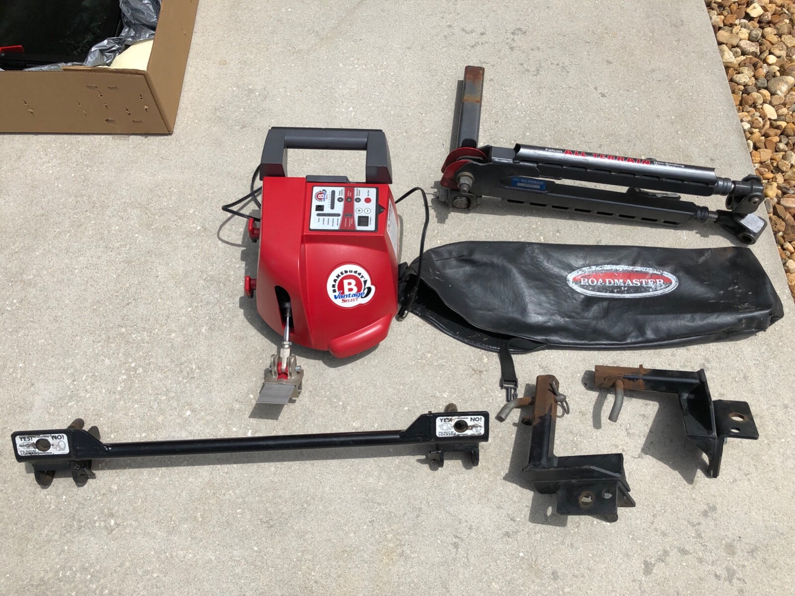 Falcon all terrain Tow Bar & Accessories and Brake Buddy eBay