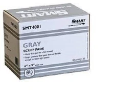 Smart Gray scuff pads heavy duty tough synthetic fiber flexible 20 ct 6X9 Sheet