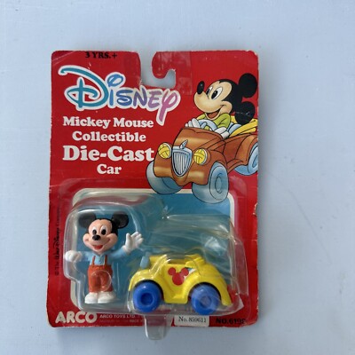 NEW SEALED DISNEY ARCO Collectible Die-Cast Metal Car Mickey #6198