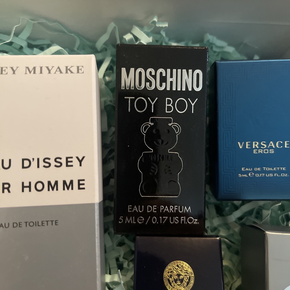 Men’s Aftershave Miniatures Versace, Moschino, Hugo Boss And Issey