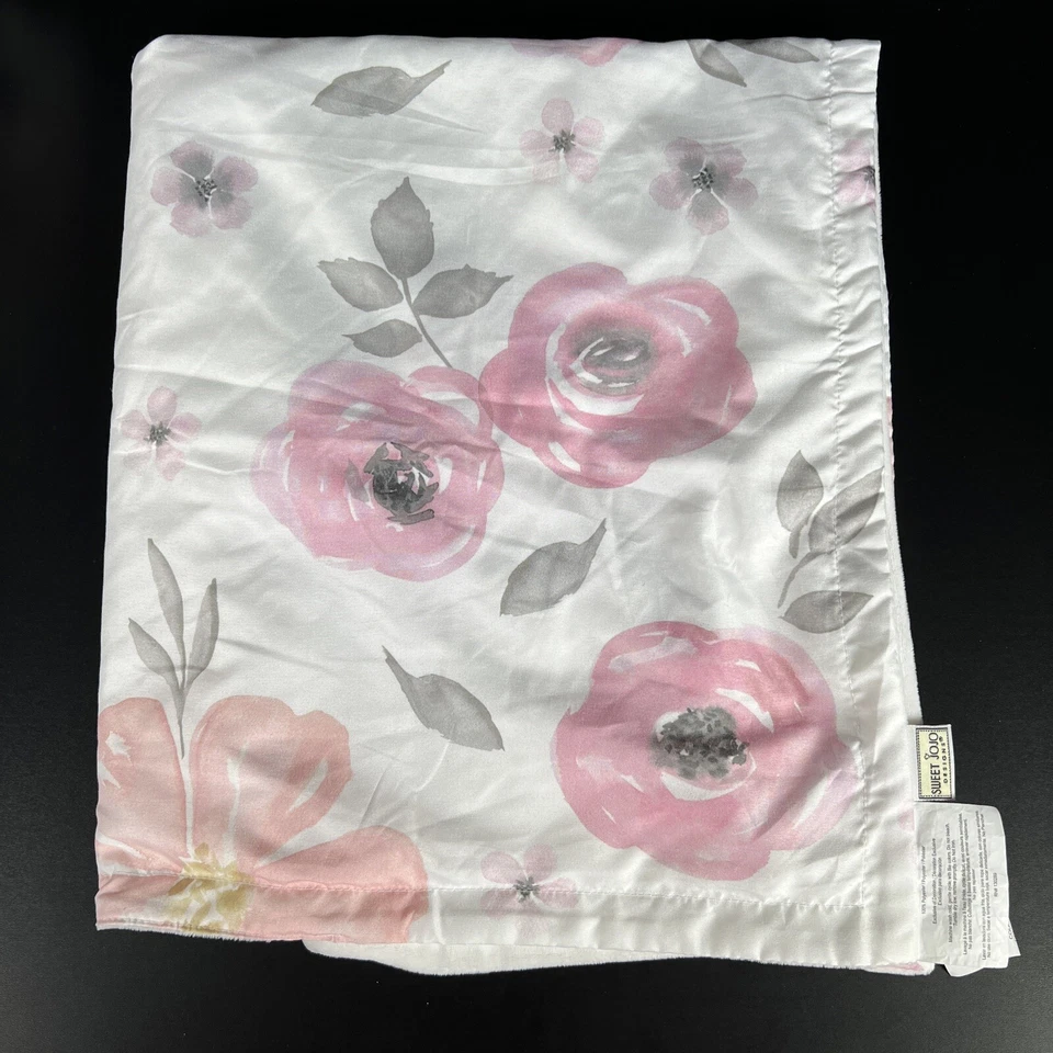 Juego de 2 piezas de ropa de cama Sweet Jojo Designs acuarela floral moisés bebé niña Foto 2 de 4