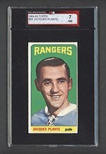 1964-65 TOPPS #68 JACQUES PLANTE KSA 7 NEAR MINT