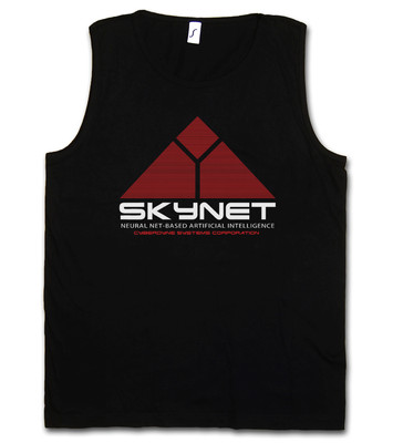 SKYNET LOGO TANK TOP GYM T-SHIRT SHIRT - Cyberdyne Sarah Terminator Systems John