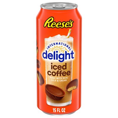 International Delight Iced Coffee REESE'S Grab and Go Coffee Drinks (Pack of 12)