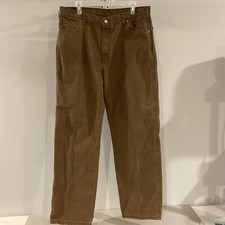 Dickies Men  s Brown Carpenter Work Pants Size 38X32 Jeans Work/Outdoors